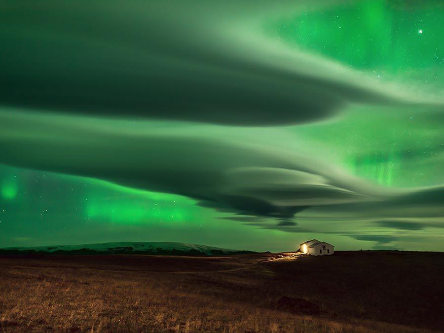 Lumière nordique au dessus de l'Islande