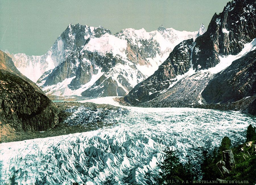 Mer de Glace en 1890