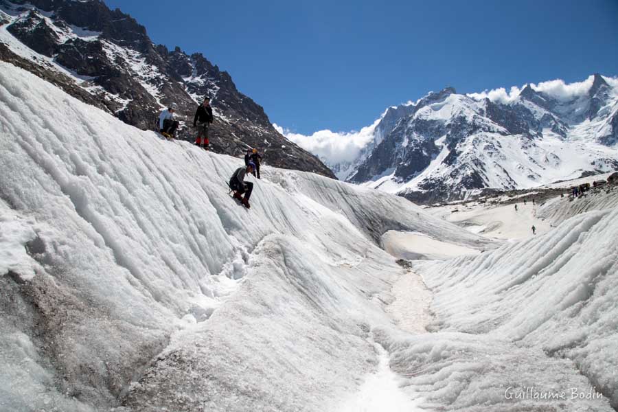 École de glace sur la Mer de Glace