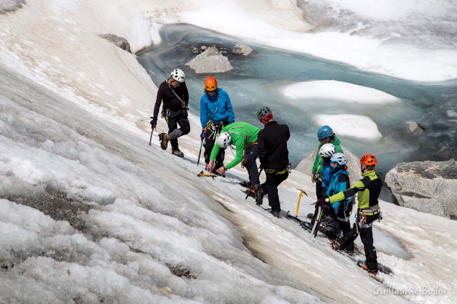 École de glace sur la Mer de Glace