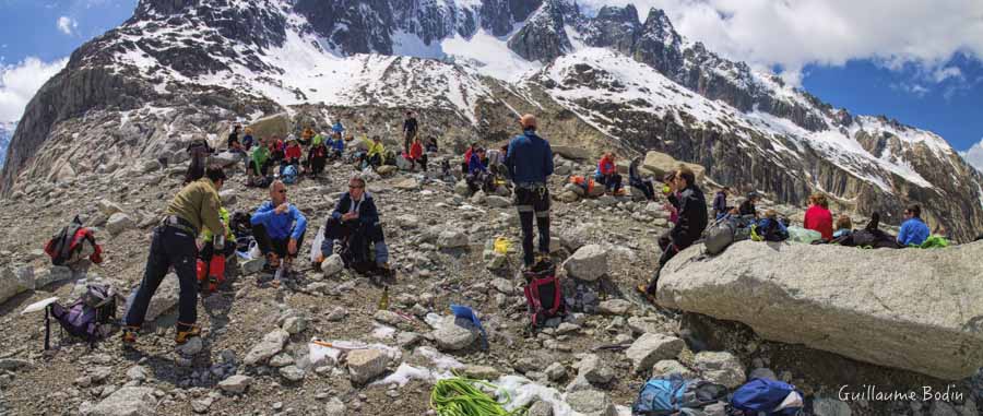 Casse croute sur la Mer de Glace