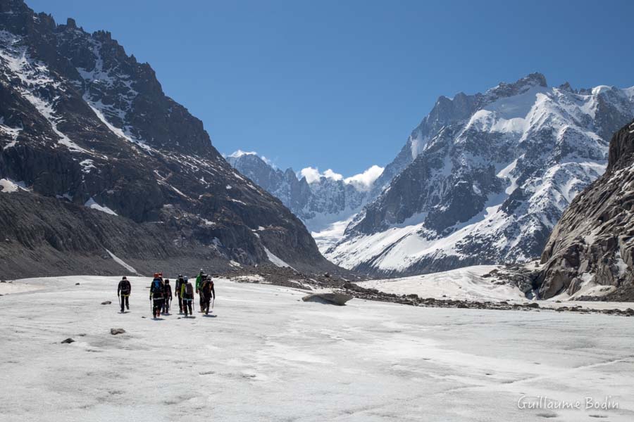 Sur la mer de glace