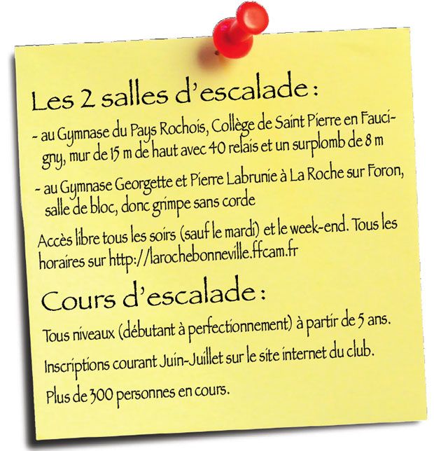 infos escalade