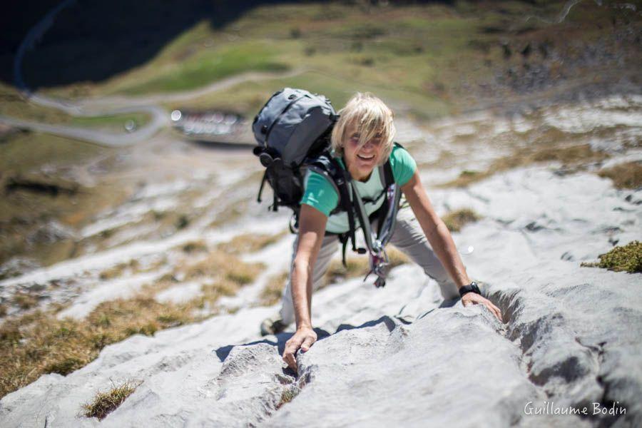 Catherine Monet en escalade