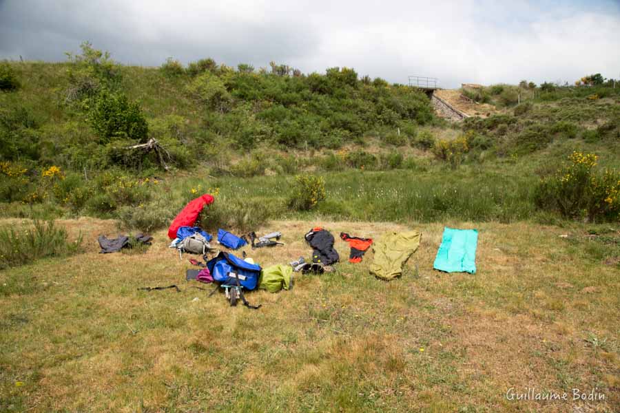 Pause pour sécher les affaires