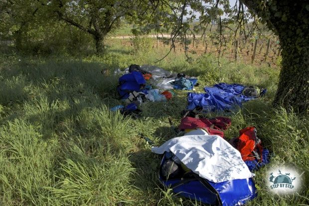 Repos sous un cerisier à Couchey