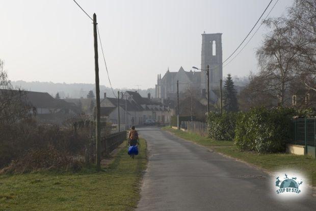 Arrivée à Larchant