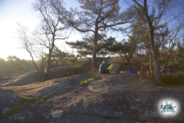 Bivouac à Fontainebleau