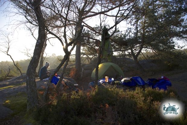 Bivouac à Fontainebleau