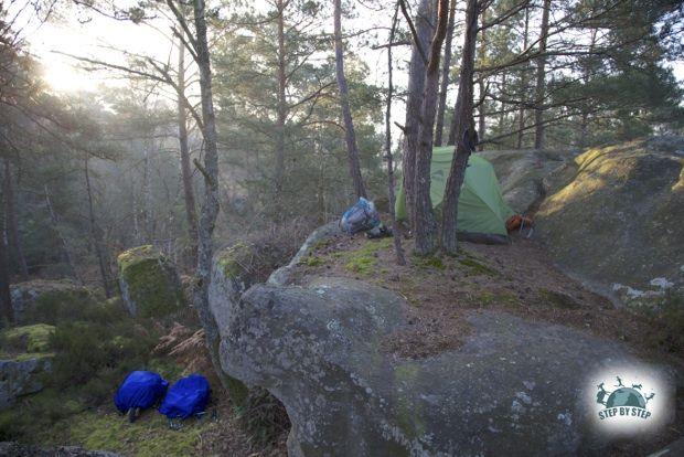 Bivouac à Fontainebleau