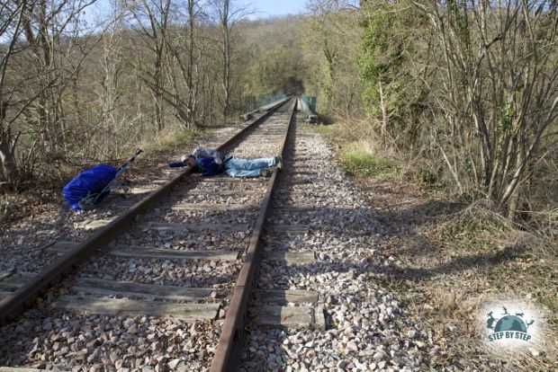 La voie de chemin de fer désafectée de Souppes-sur-Loing