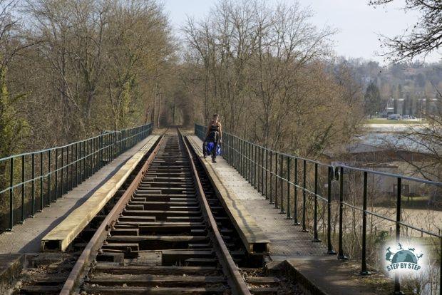 La voie de chemin de fer désafectée de Souppes-sur-Loing