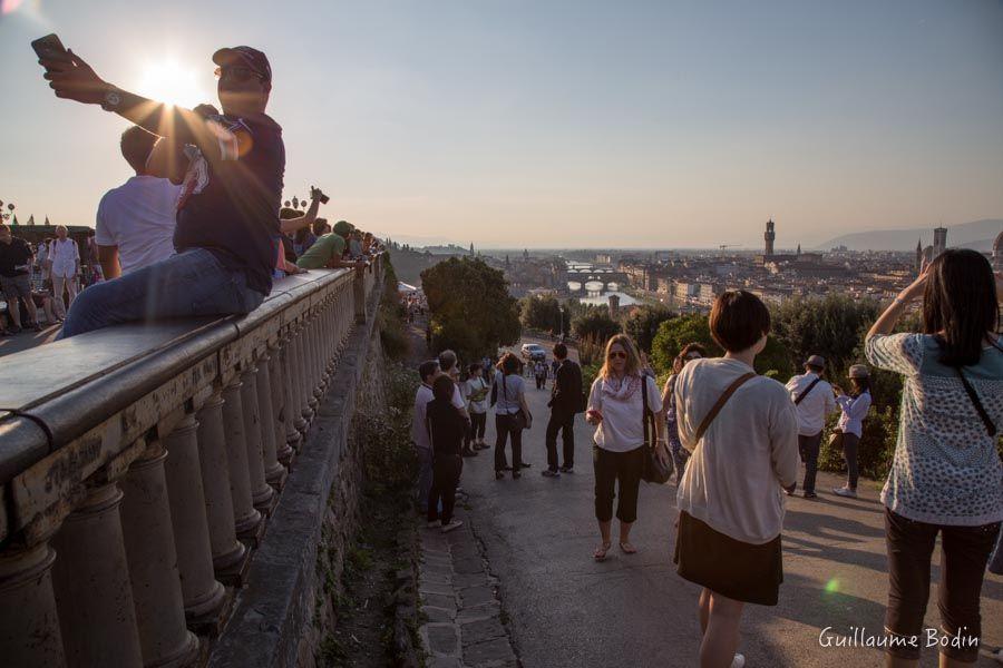 Les touristes à Florence